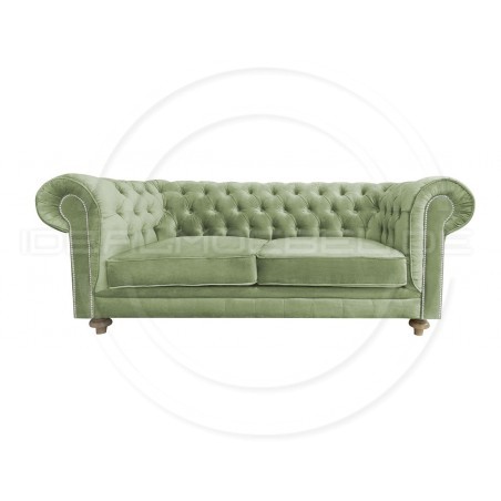 Chesterfield Sofa Lady Samt 2,5-Sitzer