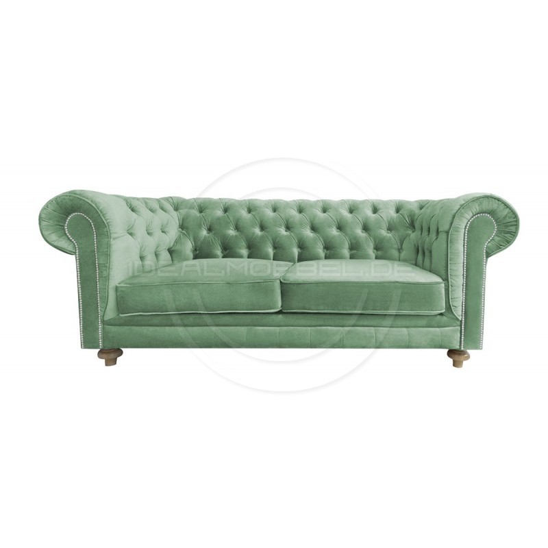 Chesterfield Sofa Lady Samt 2,5-Sitzer