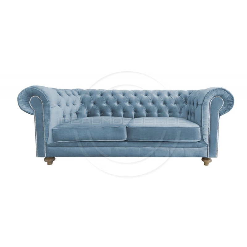 Chesterfield Sofa Lady Samt 2,5-Sitzer