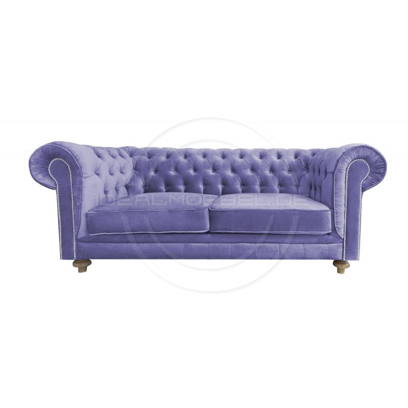 Chesterfield Sofa Lady Samt 2,5-Sitzer