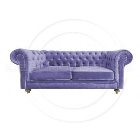 Chesterfield Sofa Lady Samt 2,5-Sitzer