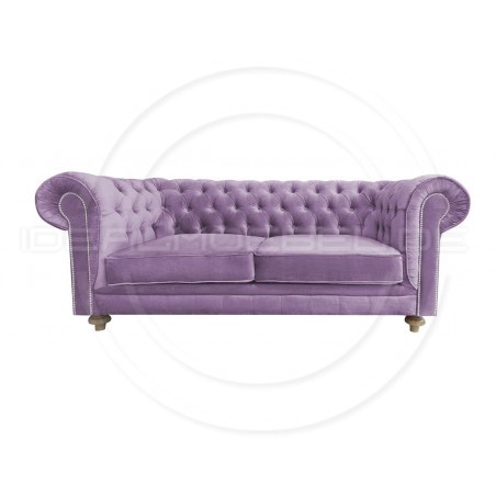 Chesterfield Sofa Lady Samt 2,5-Sitzer