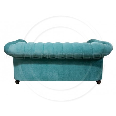 Chesterfield Sofa Canon Samt 2,5-Sitzer