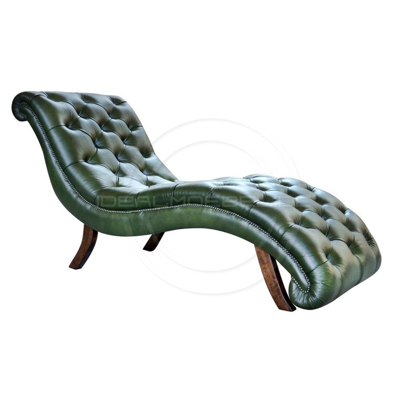 Chesterfield Chaiselongue Milton Leder