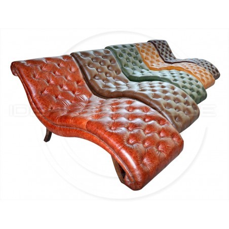 Chesterfield Chaiselongue Milton Leder Dubai