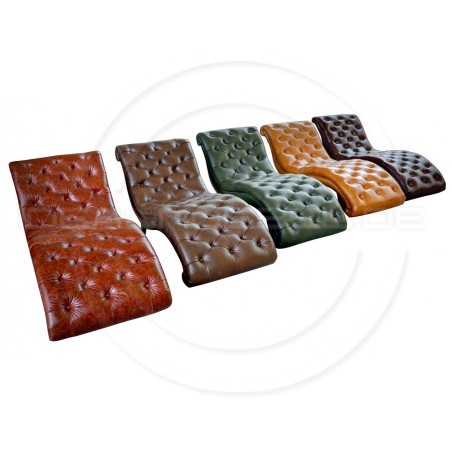 Chesterfield Chaiselongue Milton Leder Dubai