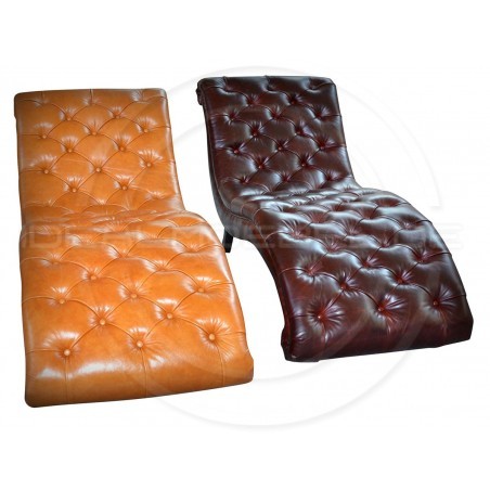 Chesterfield Chaiselongue Milton Leder Dubai