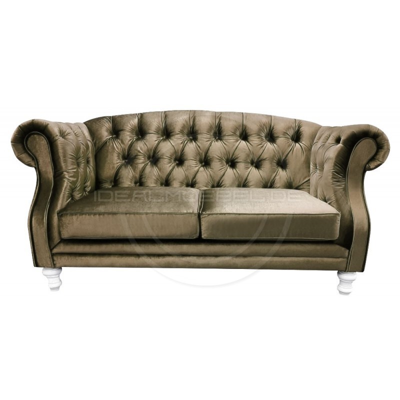 Chesterfield Sofa Kent Samt 3-Sitzer