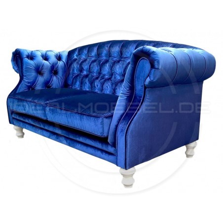 Chesterfield Sofa Kent Samt 3-Sitzer