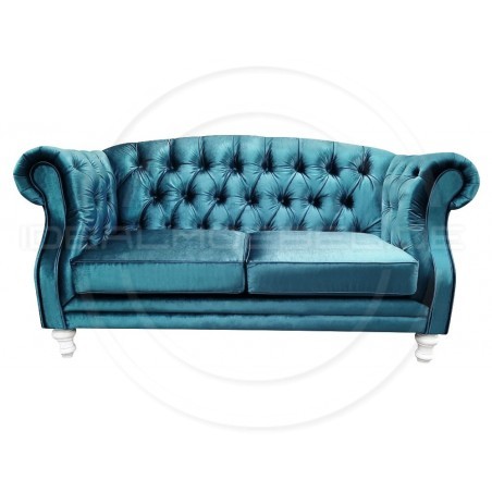 Chesterfield Sofa Kent Samt 3-Sitzer