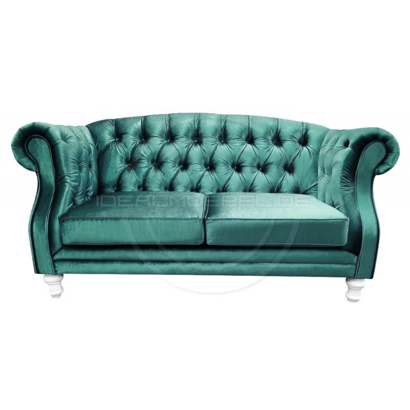 Chesterfield Sofa Kent Samt 3-Sitzer