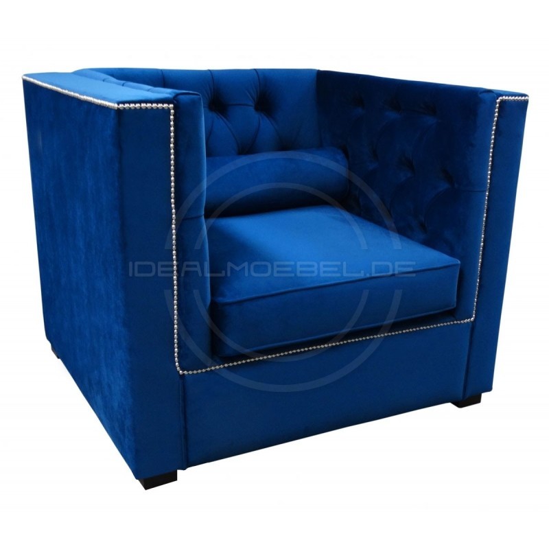 Chesterfield Sessel London Plus Samt