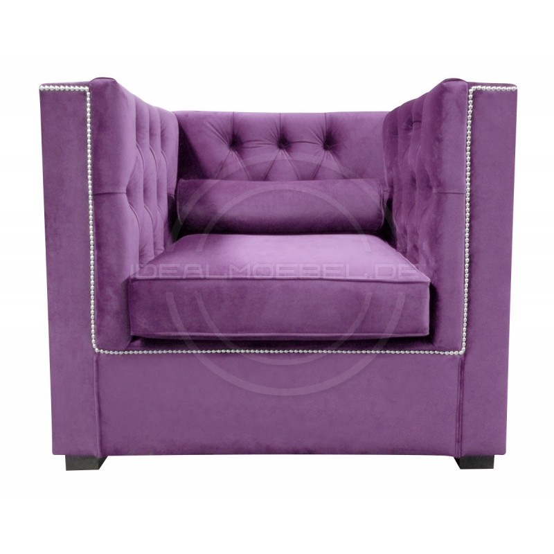 Chesterfield Sessel London Plus Samt