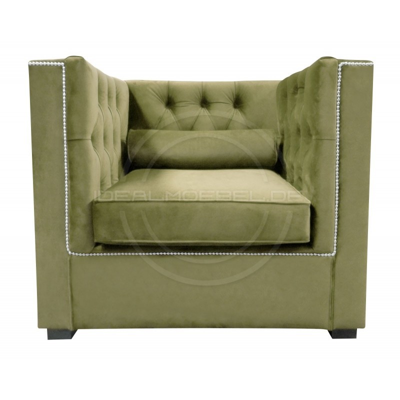 Chesterfield Sessel London Plus Samt