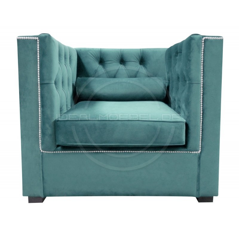 Chesterfield Sessel London Plus Samt