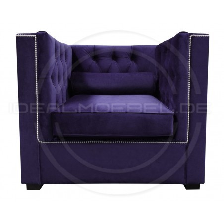 Chesterfield Sessel London Plus Samt