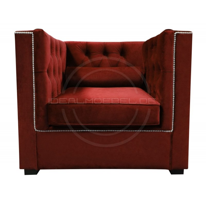 Chesterfield Sessel London Plus Samt