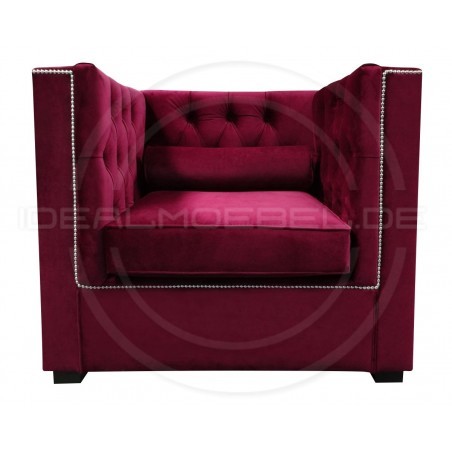 Chesterfield Sessel London Plus Samt