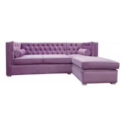 Chesterfield Ecksofa London Plus 250x200 Samt