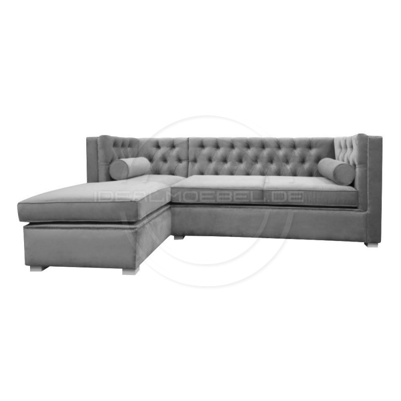 Chesterfield Ecksofa London 250x200 mit Schlaffunktion