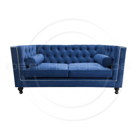 Chesterfield Sofa London Samt 2-Sitzer