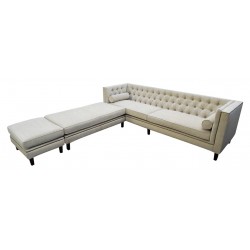 Chesterfield Ecksofa Modulare London Samt