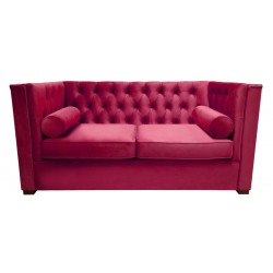 Chesterfield Sofa London Plus Samt 2-Sitzer