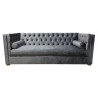 Chesterfield Schlafsofa London Plus mit Schlaffunktion  Samt 4-Sitzer