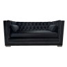 Chesterfield Schlafsofa London Plus mit Schlaffunktion Samt 2-Sitzer