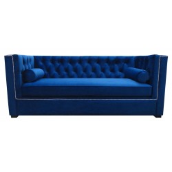 Chesterfield Sofa London Plus Samt 3-Sitzer