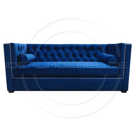 Chesterfield Sofa London Plus Samt 3-Sitzer