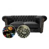 Chesterfield Sofa March mit Anmut Volksmuster 2,5-Sitzer