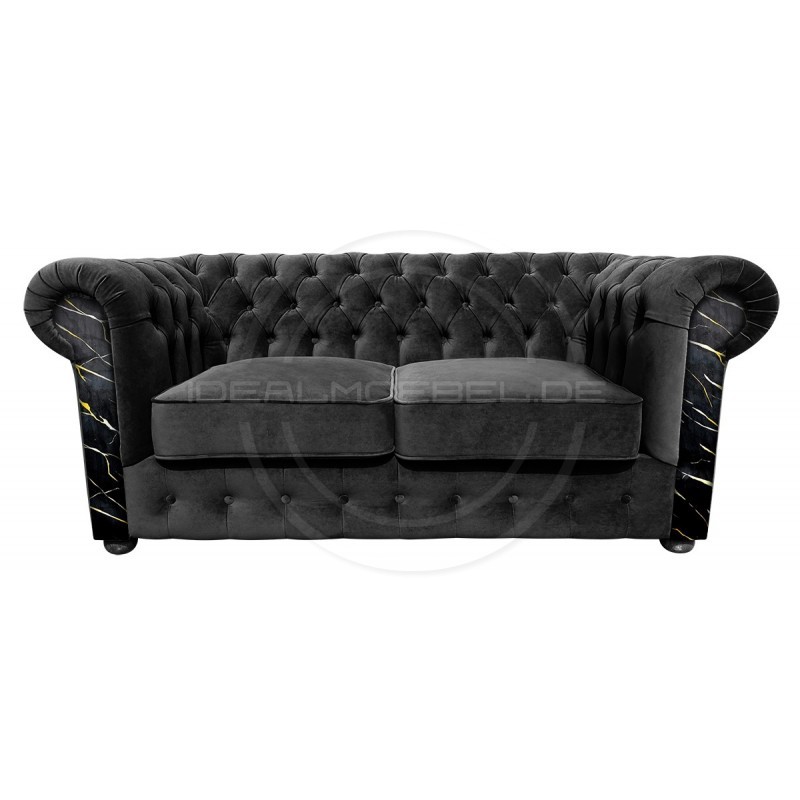 Chesterfield Sofa March mit Anmut Marmormuster 2,5-Sitzer