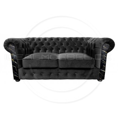 Chesterfield Sofa March mit Anmut Marmormuster 2,5-Sitzer