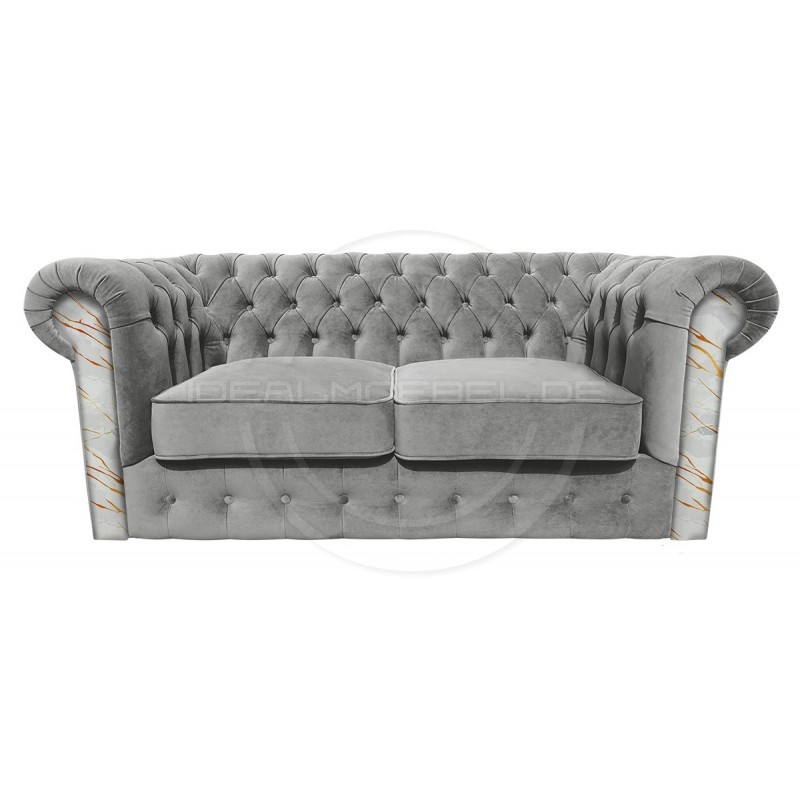 Chesterfield Sofa March mit Anmut Marmormuster 2,5-Sitzer