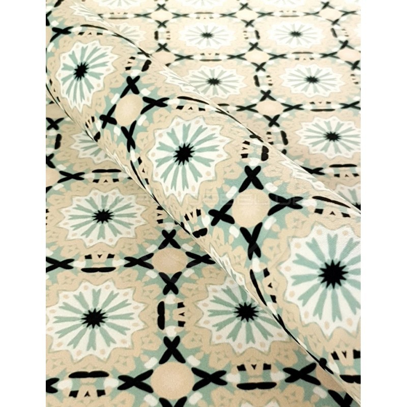 Chesterfield Sofa March mit Anmut Mandala-Muster 2,5-Sitzer