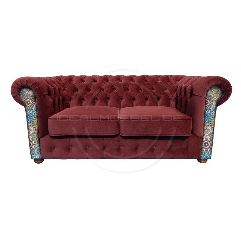 Chesterfield Sofa March mit Anmut Mandala-Muster 2,5-Sitzer