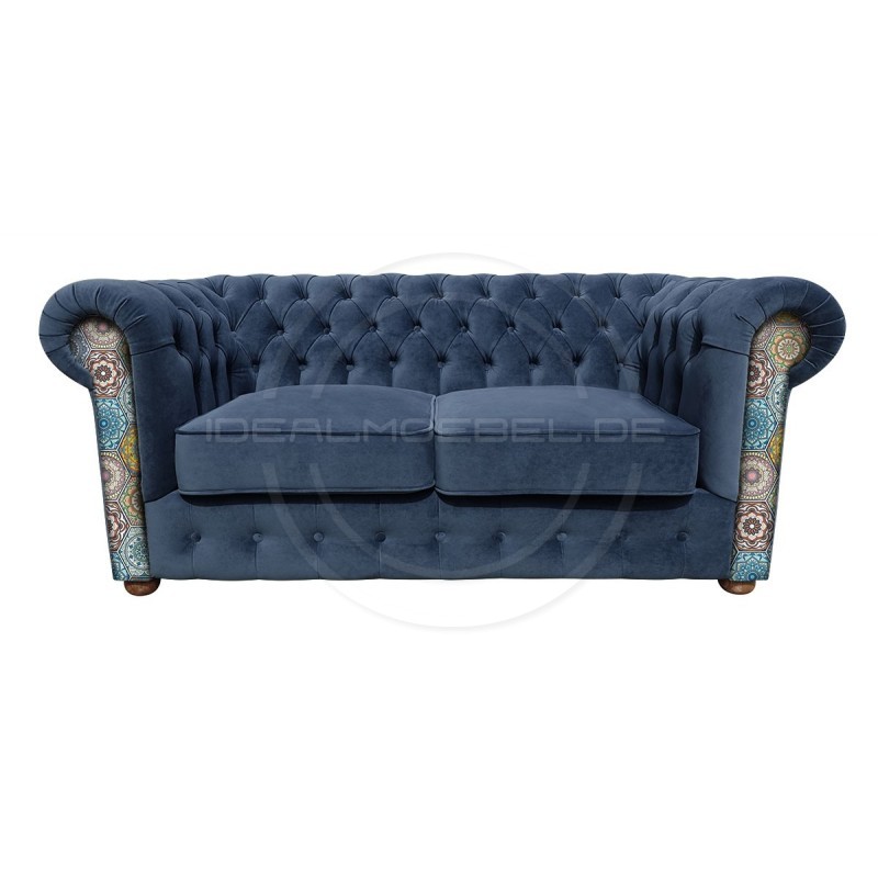 Chesterfield Sofa March mit Anmut Mandala-Muster 2,5-Sitzer