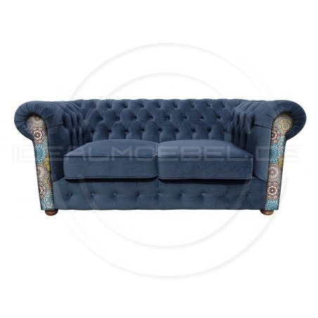 Chesterfield Sofa March mit Anmut Mandala-Muster 2,5-Sitzer