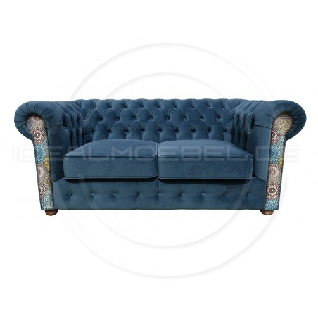 Chesterfield Sofa March mit Anmut Mandala-Muster 2,5-Sitzer
