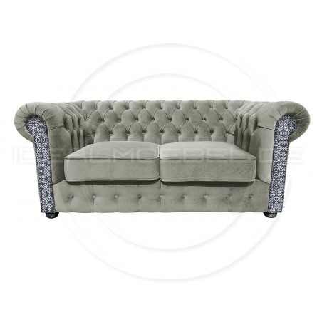 Chesterfield Sofa March mit Anmut Mandala-Muster 2,5-Sitzer