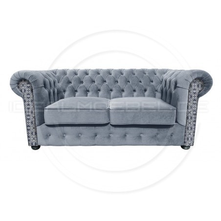 Chesterfield Sofa March mit Anmut Mandala-Muster 2,5-Sitzer