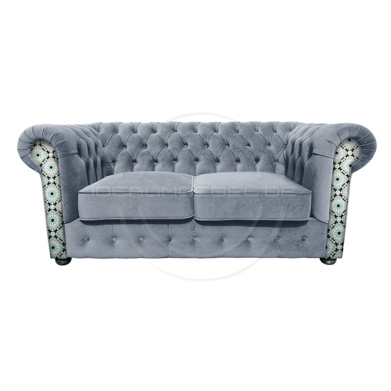 Chesterfield Sofa March mit Anmut Mandala-Muster 2,5-Sitzer