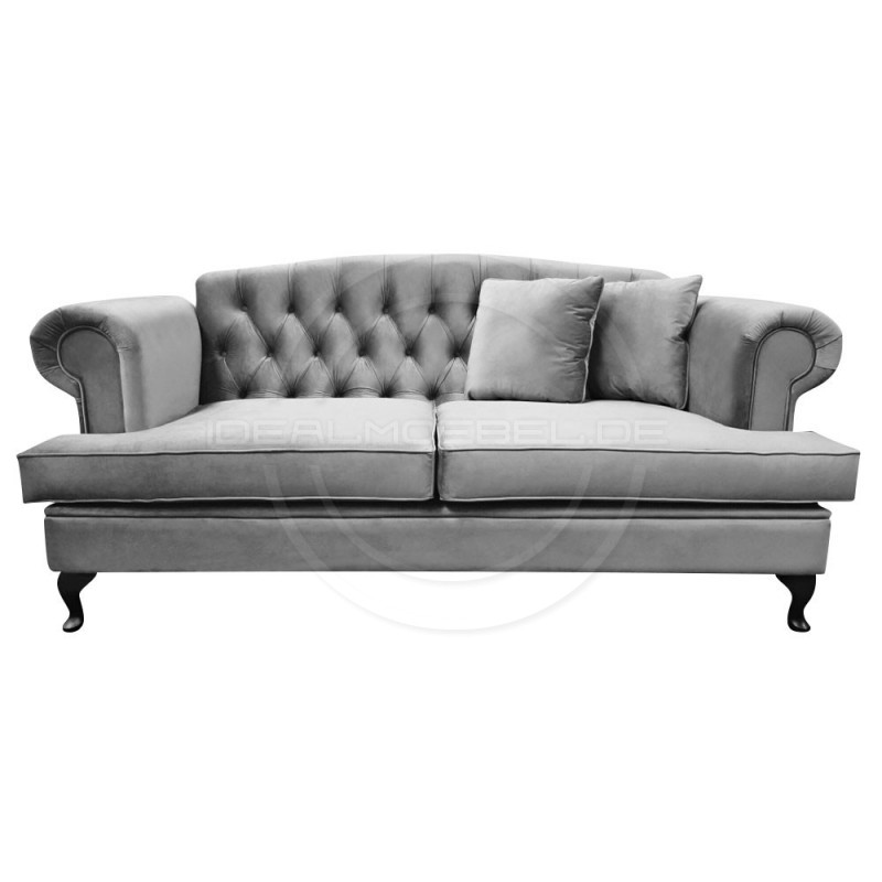 Chesterfield Sofa Dorset Samt 2-Sitzer