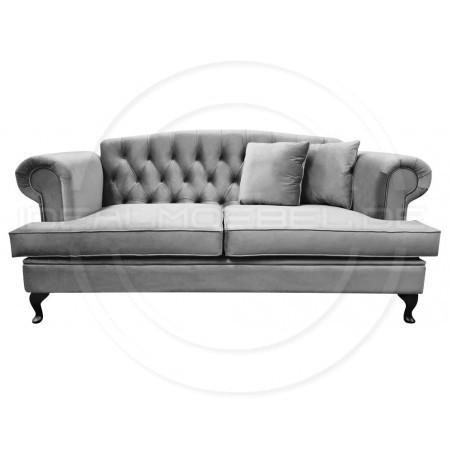 Chesterfield Sofa Dorset Samt 2-Sitzer
