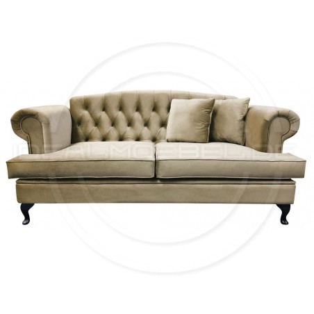 Chesterfield Sofa Dorset Samt 2-Sitzer