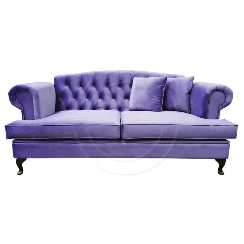 Chesterfield Sofa Dorset Samt 2-Sitzer