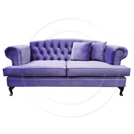 Chesterfield Sofa Dorset Samt 2-Sitzer