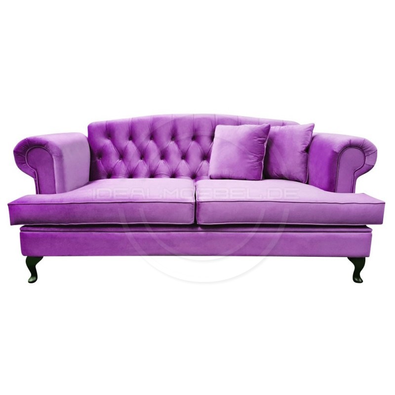 Chesterfield Sofa Dorset Samt 2-Sitzer