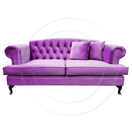Chesterfield Sofa Dorset Samt 2-Sitzer